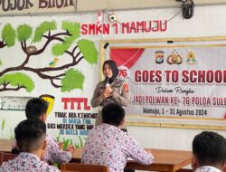 Semarakkan HUT Polwan ke-76, Polwan Polda Sulbar Edukasi Pelajar Bijak Bersosial Media