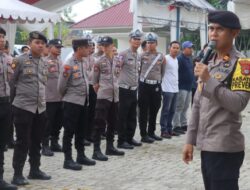 Polres Pasangkayu Kerahkan 80 Personil Pengamanan Pencabutan Nomor Urut Paslon Pilkada di KPU