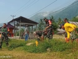 Dalam Rangka HUT TNI Ke – 79 Tahun 2024, Babinsa Kodim 1306/KP, Gelar Bakti Sosial