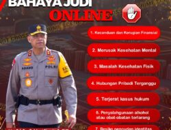 Kapolda Sulbar Sangat Serius Memberantas Judi Online, Hal Ini Merupakan Langkah Penting Dalam Melindungi Masyarakat Dari Dampak Negatif Perjudian