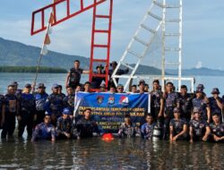 Tunjukkan komitmen di HUT Ke -74 Polairud, Ditpolairud Sulbar, Selain Jaga Keamanan di darat Juga Menjaga Kelestarian Perairan Laut Mamuju 