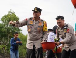 Kapolda Sulbar Gelar Acara Melepas Ribuan Benih Kepiting Ke Perairan Laut Dihadiri Oleh Pj. Gubernur Sulbar