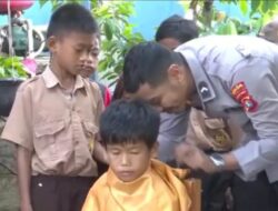 Program Inovatif Binmas PolAirud Polda Sulbar “Ganteng Cukur Gratis”!