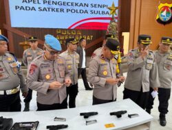Cek Senpi, Wakapolda Sulbar Tegaskan Penggunaan Senpi Sesuai SOP
