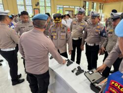 Antisipasi Hal Yang Tidak di Inginkan, Wakapolda Sulbar Gelar Pengecekan Senpi