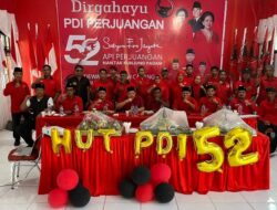 Tunjukkan Solidaritas, DPC/PAC PDIP Kab.Pasangkayu Turut Merayakan HUT PDIP Ke-52 Tahun, Meski Secara Virtual