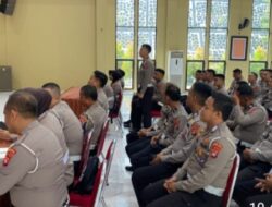 Mengawali Tugasnya, Dirlantas Polda Sulbar, Menggelar Pertemuan Dengan Seluruh Personelnya