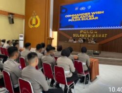 Gelar Pertemuan Perdana, Dirlantas Polda Sulbar Arahkan Setiap Personilnya Agar Dapat Menjadi Bagian Dari Transformasi Yang Lebih Bertanggung Jawab