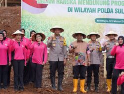 Desa Botteng Jadi Tempat Strategis, Kapolda Sulbar, Gelar Penanaman Komoditas Pangan