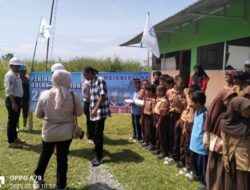 Usai Apel K3, CV. Maju Bersama Berbagi Makanan Gratis untuk Siswa SDN Kalindu