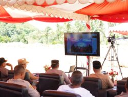 Di Awali dengan Vicon Kapolri, Peletakan Batu Pertama Proyek Perumahan Bersubsidi Menyediakan Hunian Layak Bagi masyarakat Berpenghasilan Rendah (MBR) di Sulbar