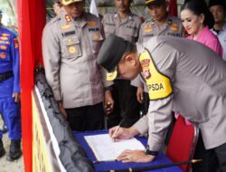 Jelang Lebaran, Kapolda Sulbar, Cek Langsung Kesiapan Pos Pam Palipi Majene dan Memberikan Semangat terhadap Personel