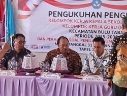 Kadispora Kab.Pasangkayu Mengukuhkan pengurus MKKS dan KKG Kecamatan Bulutaba