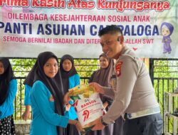 Semarak HUT Bhayangkara 79, Dirlantas Polda Sulbar Berbagi di Panti Asuhan Campaloga dan Kampanyekan Keselamatan Berkendara 