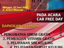Semarak Hari Bhayangkara! Pekan ini, Polda Sulbar Akan Berikan Layanan Gratis di Kegiatan Car Free Day