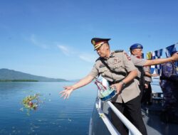Sambut HUT Bhayangkara ke-79, Direktorat Polairud Polda Sulbar, Gelar Upacara Tabur Bunga