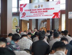 79 Tahun Pengabdian, Polda Sulbar Gelar Dzikir dan Doa