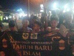 Warga Desa Pangkajaya Sambut Tahun Baru Islam 1447 H dengan Istighasah dan Pawai Obor