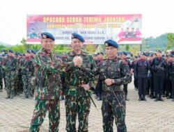 Momentum Sertijab, Kapolda Sulbar memuji Kombes Pol. Iwan Sazali, S.I.K., atas Dedi Kasi Selama Bertugas Sebagai Dansat Brimob Sulbar