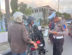 Operasi Patuh Marano 2025: Polda Sulbar Tilang Pelanggar Lalu Lintas di Taman Karema