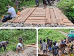 Satukan Tenaga, Bangun Desa: Bhabinkamtibmas Polsek Pasangkayu dan Warga Gotong Royong Perbaiki Gorong-