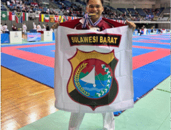 Polda Sulbar Berprestasi di Kejuaraan Karate Internasional, Bripda Muh. Risaldi Wakili Indonesia di Asia Pasifik