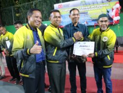 Dandim Pasangkayu Tutup Turnamen Tenis Internal PELTI, Ajang Pembinaan dan Silaturahmi