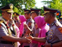 Kapolres Pasangkayu Turut Hadir Sambut Kedatangan Kapolda Sulbar Baru