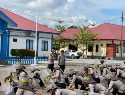 Polres Pasangkayu Gelar Latihan Dalmas untuk Menghadapi Aksi Massa