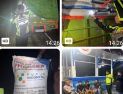 PJR Polda Sulbar Berhasil Menggagalkan Penyelundupan Pupuk Subsidi di Mamuju