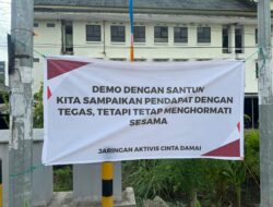 Polda Sulbar Tanamkan Anti Anarkisme Lewat Kampanye Spanduk di Lokasi Strategis