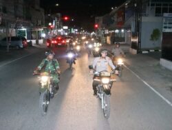 Polres Majene dan Kodim 1401 Majene Gelar Patroli Gabungan Skala Besar untuk Jaga Kondisifitas