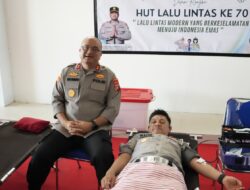 Hut Lalu Lintas ke-70, Kapolda Sulbar Pimpin Kegiatan Bakti Kesehatan untuk Masyarakat