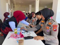 Hut Lantas ke-70, Ditlantas Polda Sulbar Gelar Bakti Kesehatan dan Baksos untuk Masyarakat
