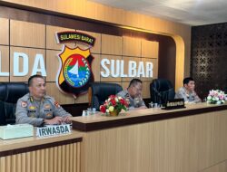 Daring, Wakapolda Sulbar dan Jajaran Ikuti Dialog Strategis Nasional “Akselerasi Transformasi Polri” Perkuat Reformasi Institusi