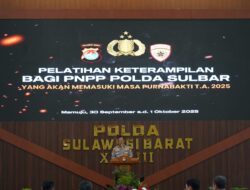Wakapolda Sulbar Buka Pelatihan Pra-Purna Tugas, Berikan Bekal Kemandirian dan Produktivitas
