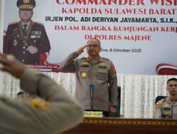 Kapolda Sulbar Berikan Arahan Strategis dan Bantuan Tali Asih saat Kunjungan Kerja di Polres Majene
