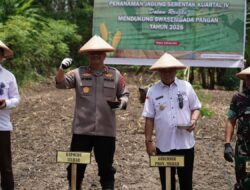 Wujudkan Ketahanan Pangan, Kapolda Sulbar Ikuti Tanam Jagung Serentak dan Resmikan Gudang Jagung Polri