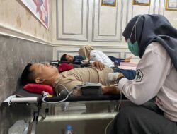 HUT Humas Polri ke-74, Polda Sulbar Gelar Bakti Kesehatan Donor Darah