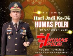Kapolres Pasangkayu Ucapkan Selamat Hari Jadi Ke-74 Humas Polri: “Polisi Humanis, Harapan Masyarakat”