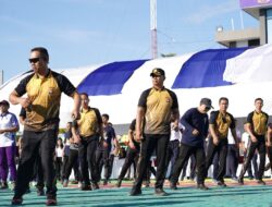 Kapolda Sulbar Hadiri dan Meriahkan Olahraga Bersama di Lanal Mamuju, Sinergitas TNI-Polri Semakin Solid