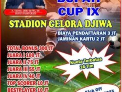 Bupati Cup IX Siap di Gelar dengan Total Hadiah Rp300 Juta