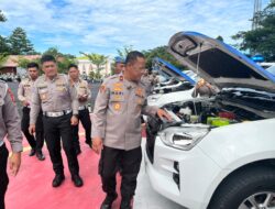 Siap Beroperasi, Wakapolda Sulbar Tinjau Kesiapan Kendaraan Operasional Ditlantas