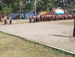 AIPTU Johannes Nababan Kobarkan Semangat Pramuka di Pembukaan Jambore SMPN 01 Bulutaba