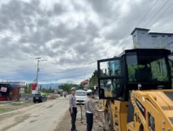 Ditlantas Polda Sulbar Proaktif Amankan Proyek Jalan di Mamuju, Pastikan Lalu Lintas Aman Lancar