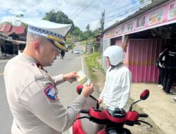 Mamuju Jadi Sasaran, Operasi Zebra Marano 2025 Jaring Puluhan Pelanggar Lalu Lintas
