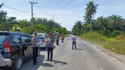 Subdit Kamsel Polda Sulbar Survey Sarana dan Prasarana Jalan di Pasangkayu, Identifikasi Titik Rawan