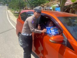 Keselamatan Lalu Lintas Jadi Fokus, Subdit Kamsel Polda Sulbar Edukasi Warga Mamuju