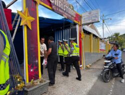 Patroli Dialogis Ditlantas Polda Sulbar Jaga Keamanan Gereja di Mamuju