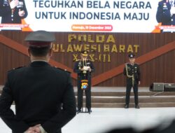 Upacara Hari Bela Negara ke-77 di Polda Sulbar Berlangsung Khidmat Meski Diguyur Hujan